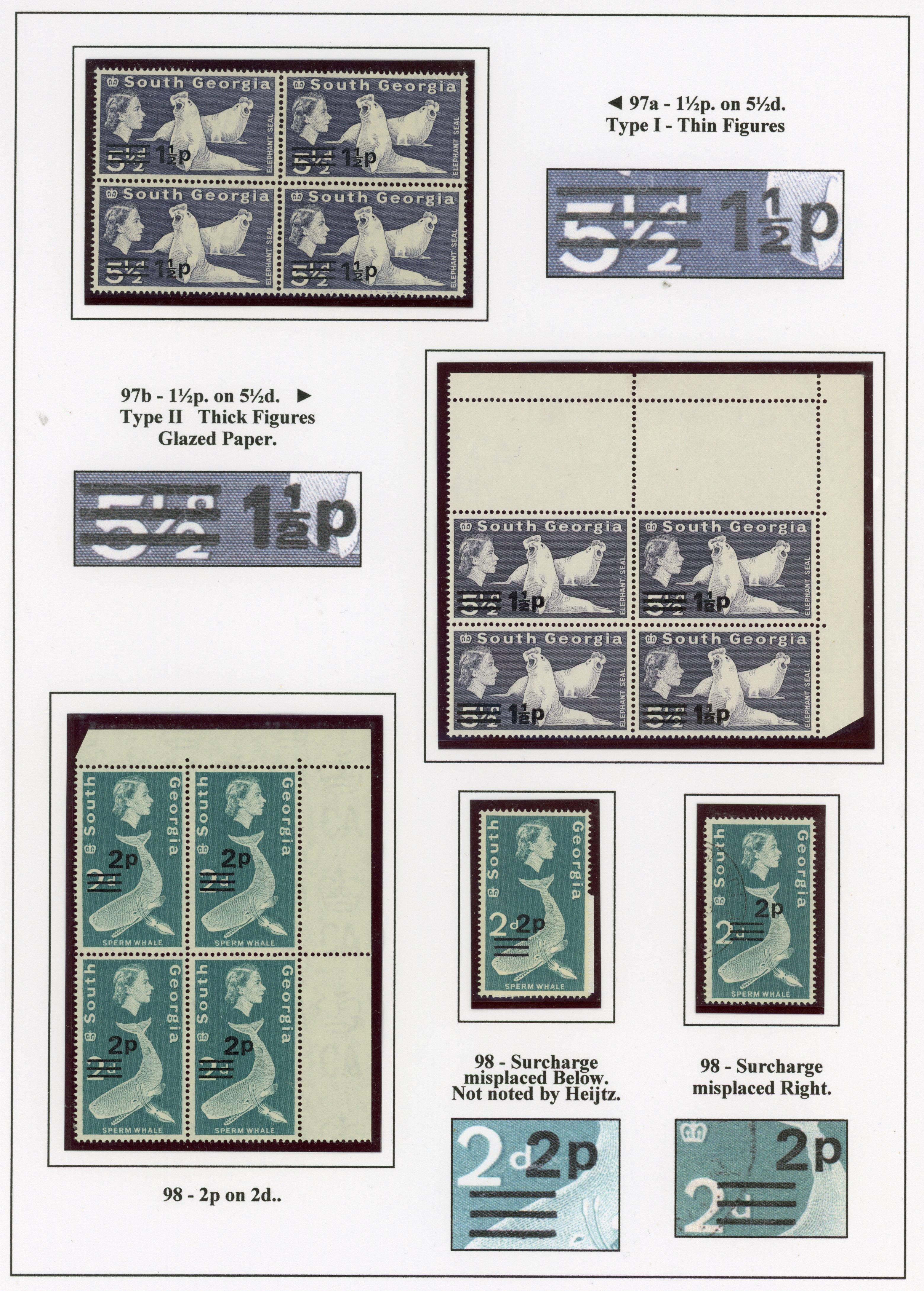 South Georgia SG 1-31b collection mint