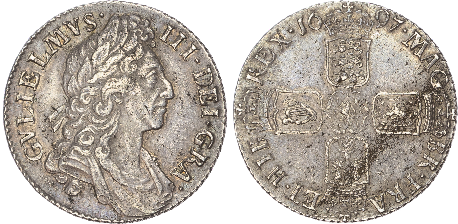 William III, (1694-1702), Shilling, 1697