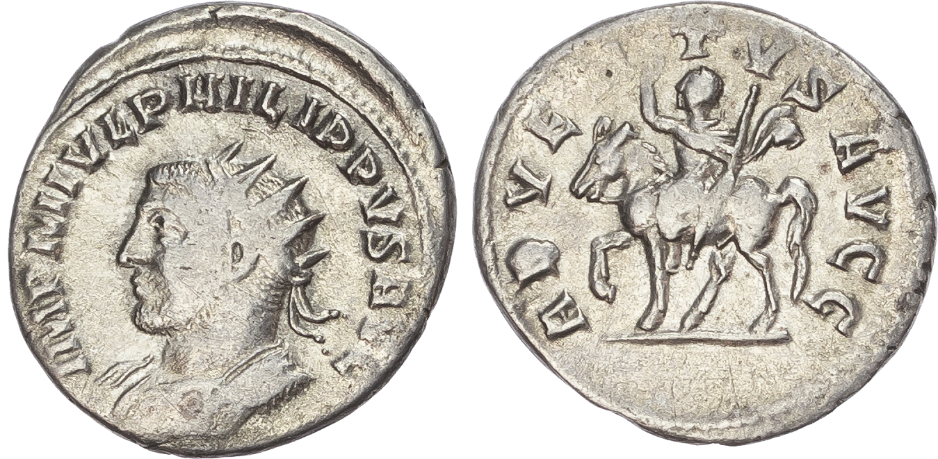 Philip I (AD 244-249) AR Antoninianus, Antioch, AD 248, 4.18g. 
