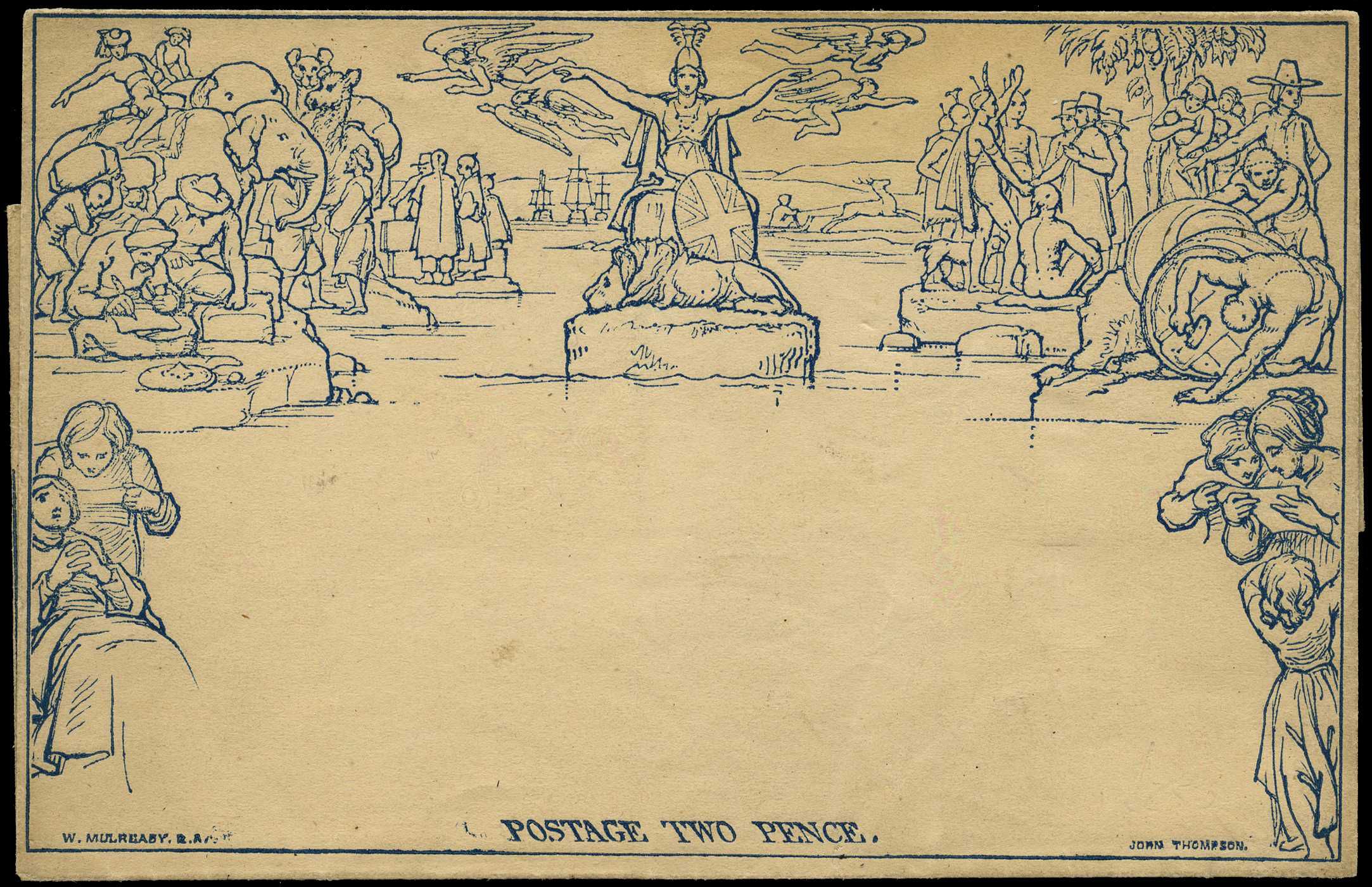 MULREADY: 1840 2d lettersheet (stereo a104)....