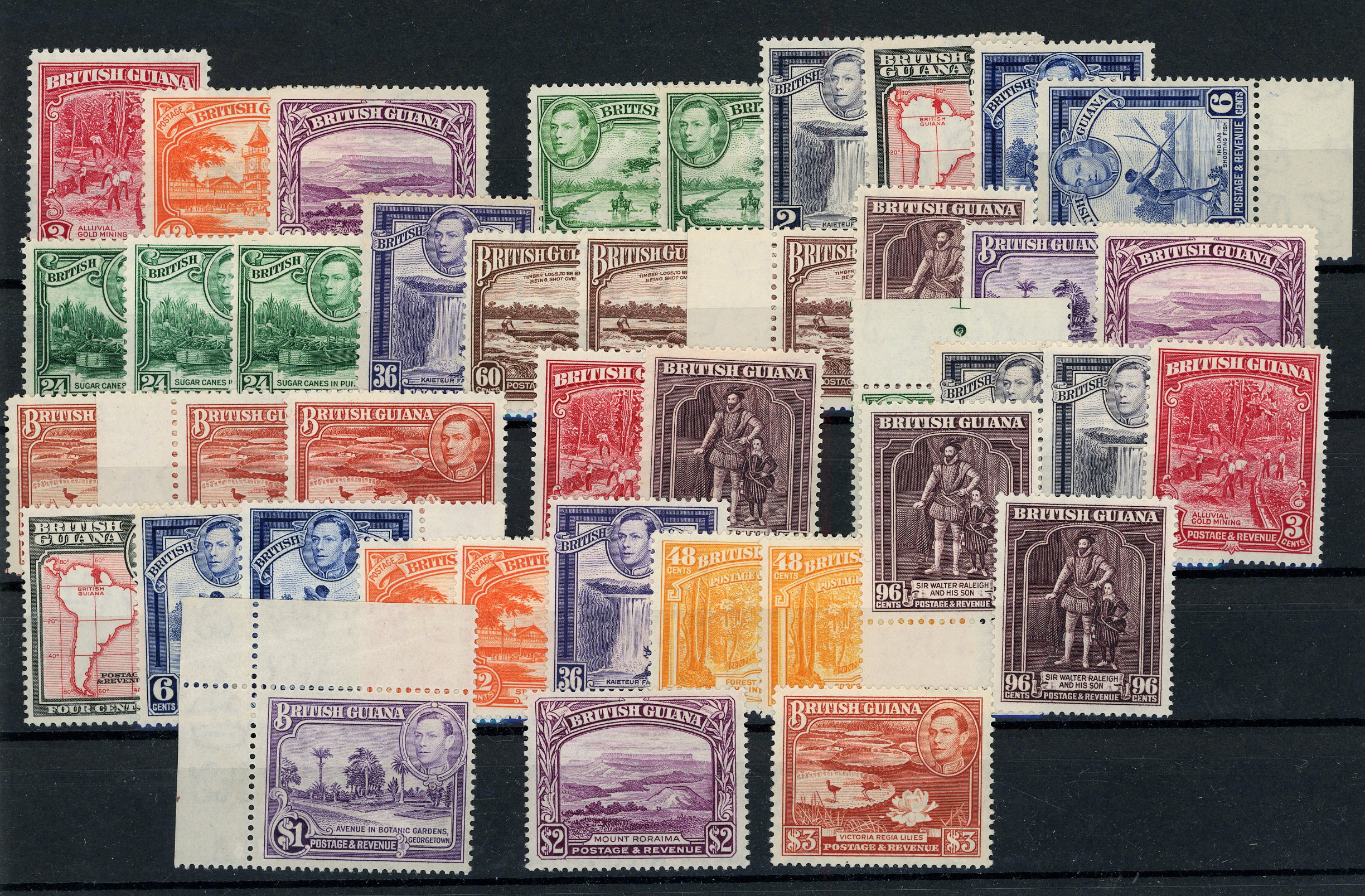 British Guiana SG 308-319b...