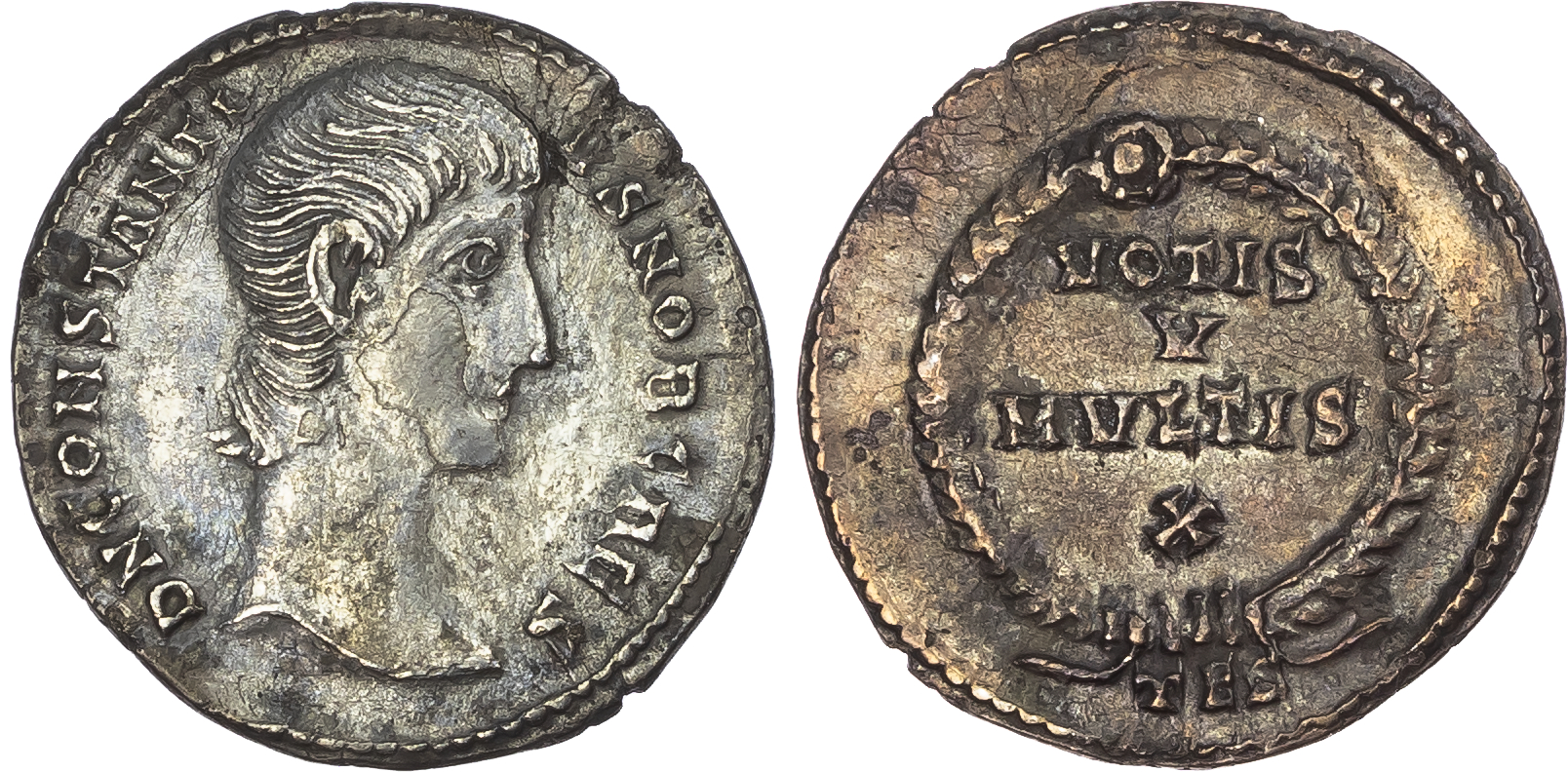 Constantius Gallus (Caesar, AD 351-354) AR Siliqua, Thessalonica, 3.14g.