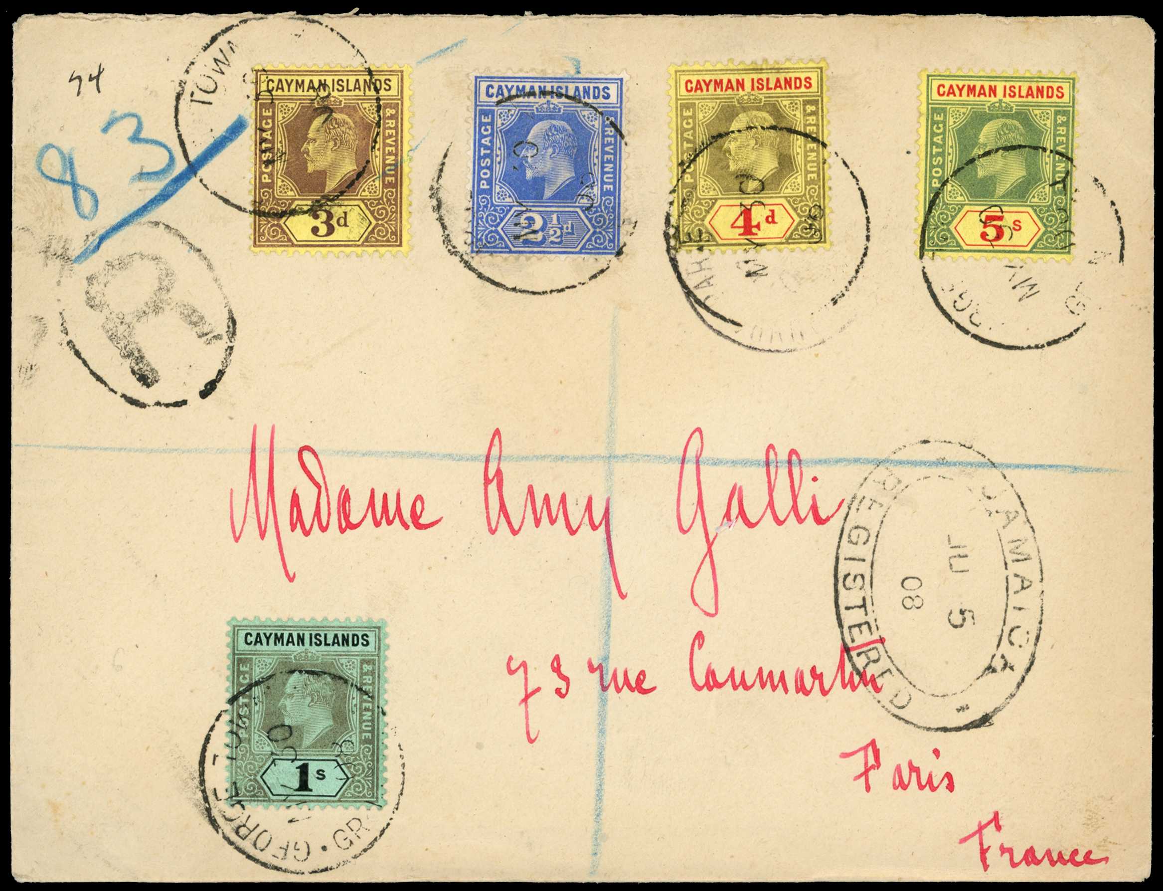 1908 Selection of KEVII issues to 5s on...