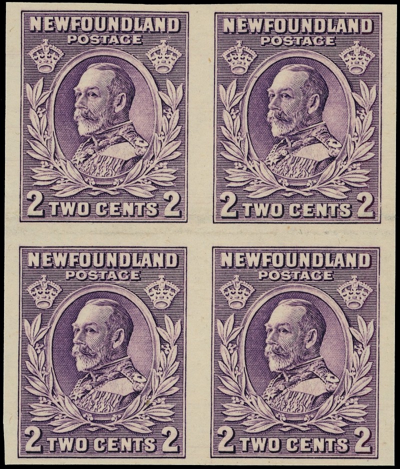 Newfoundland 1932 Resources issue 2ct King George V colour trial in mauve SG...