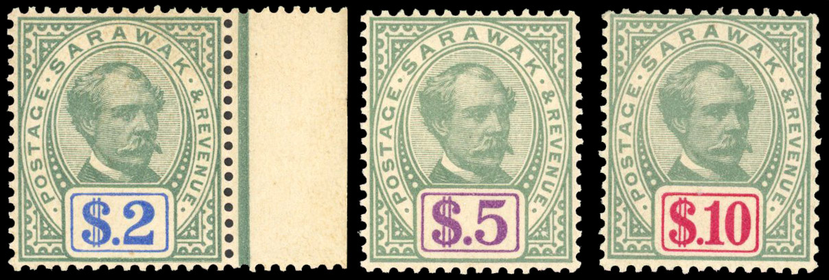 Sarawak SG 21a-c mint