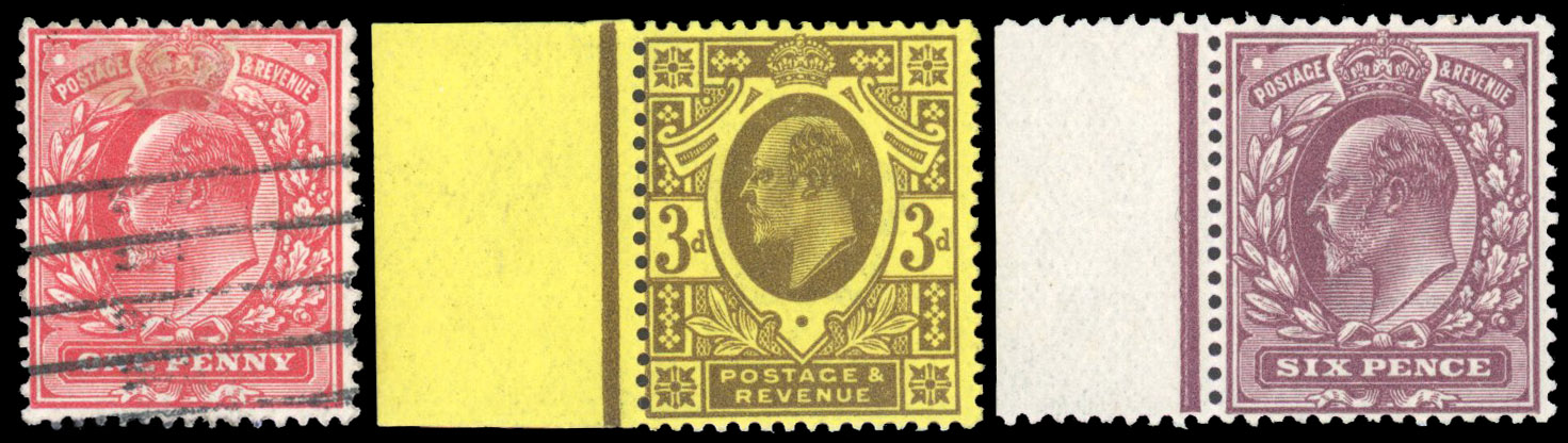 1904 Wattses of Manchester underprints. Very fine group of Three,