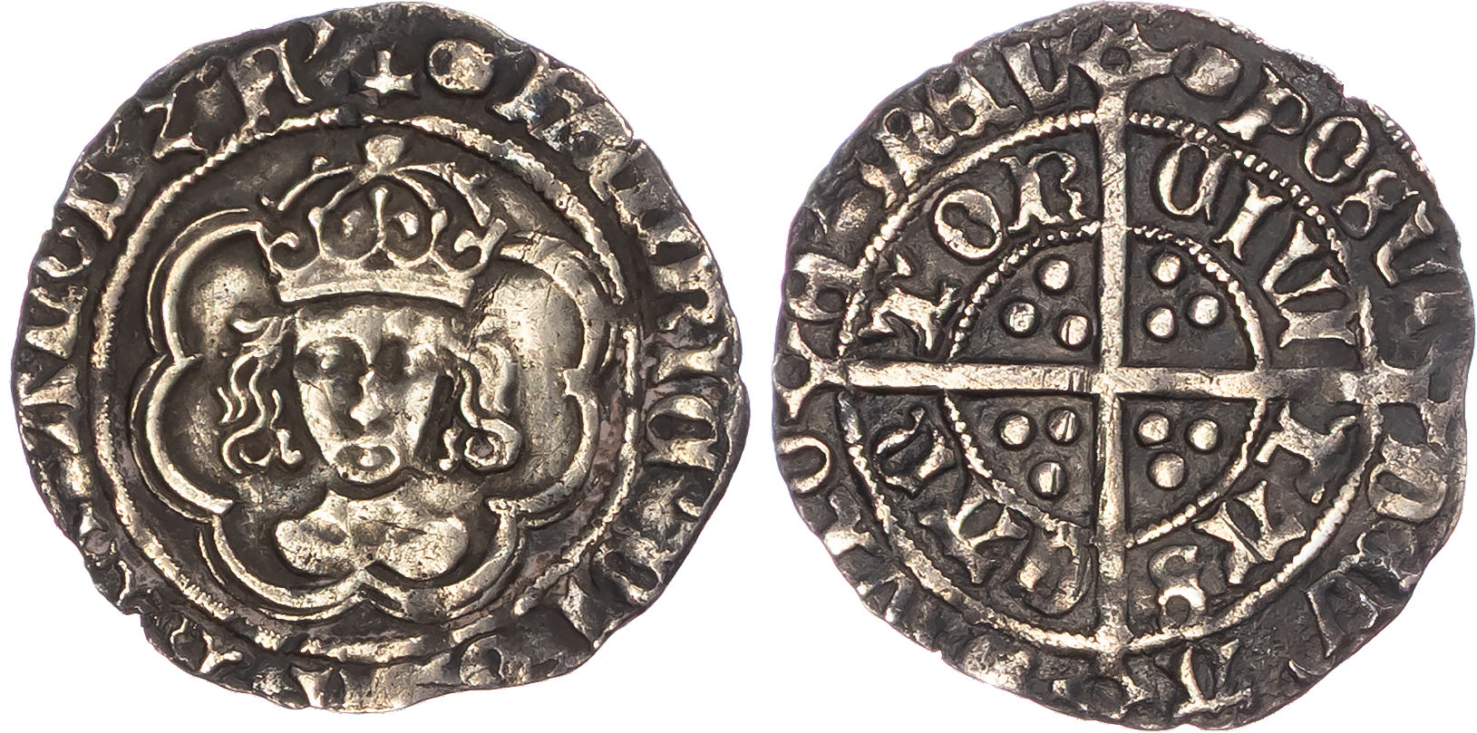 Henry VII (1485-1509), AR Halfgroat, Canterbury mint, King and Archbishop Morton jointly (c. 1490-1500). 
