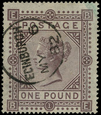 1878 £1 brown-lilac Pl.1.