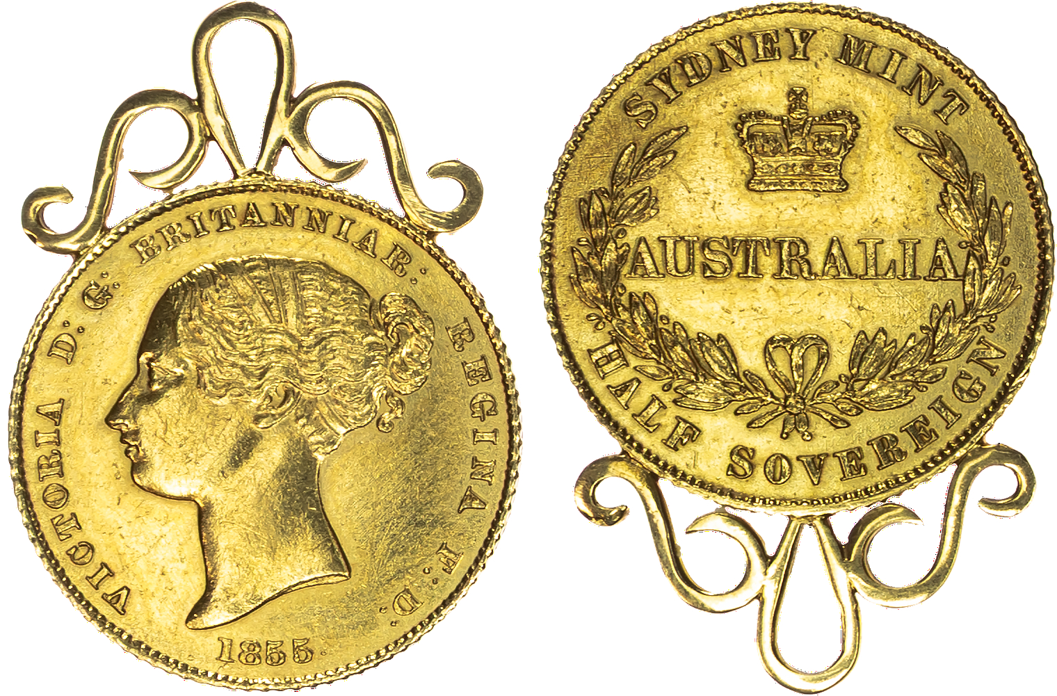 Australia, Victoria (1839-1901), gold Half Sovereign, 1855, Sydney - EXTREMELY RARE