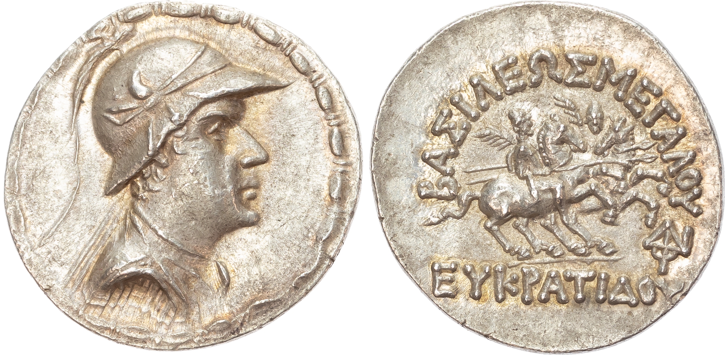 Baktria, Eukratides I (c. 171-145 BC) AR Tetradrachm, 16.98g. 