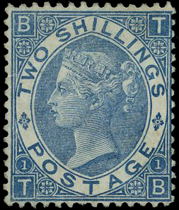 1867 2s deep blue Pl.1.