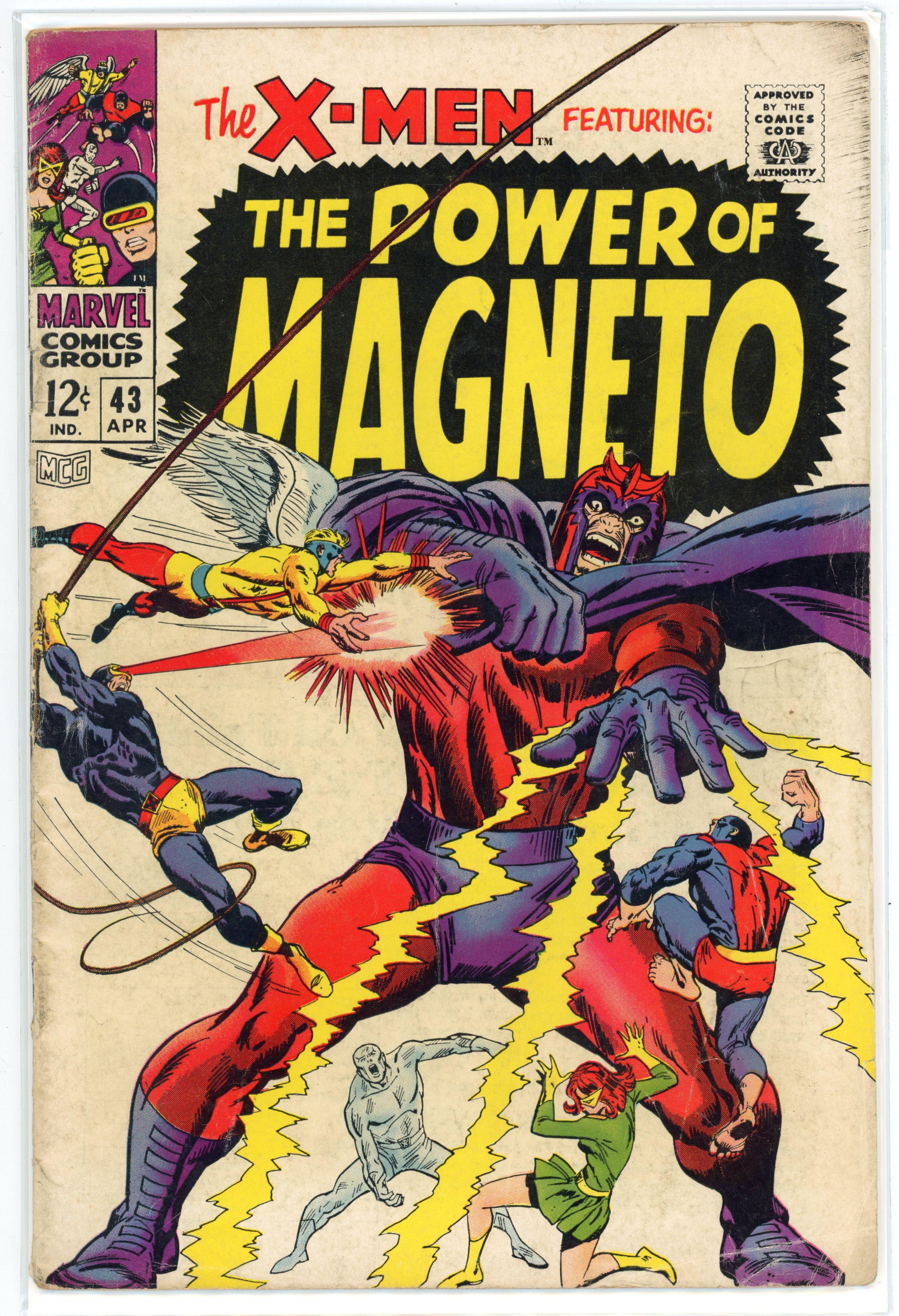 X-Men #43 Cover by John Buscema (Marvel Comics, 1968)