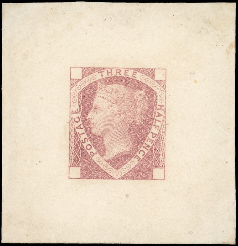 Great Britain 1871 Ormond Hill die proof 1½d in rose Spec.DP56a 