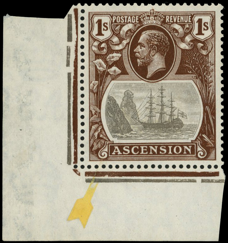 1924 1sgrey-black and brown, l/l corner...