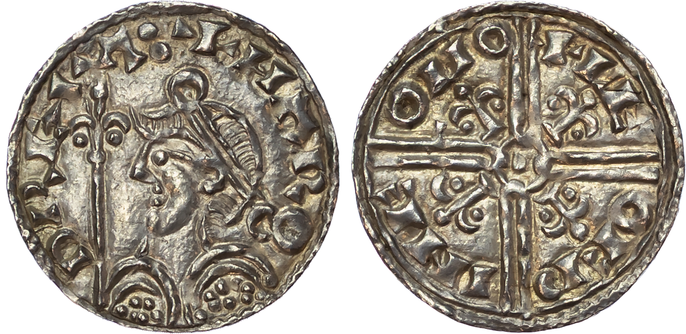 Harold I (103540), Penny, ‘Fleur de Lis with Pellets’ type, Oxford, Leofwine.