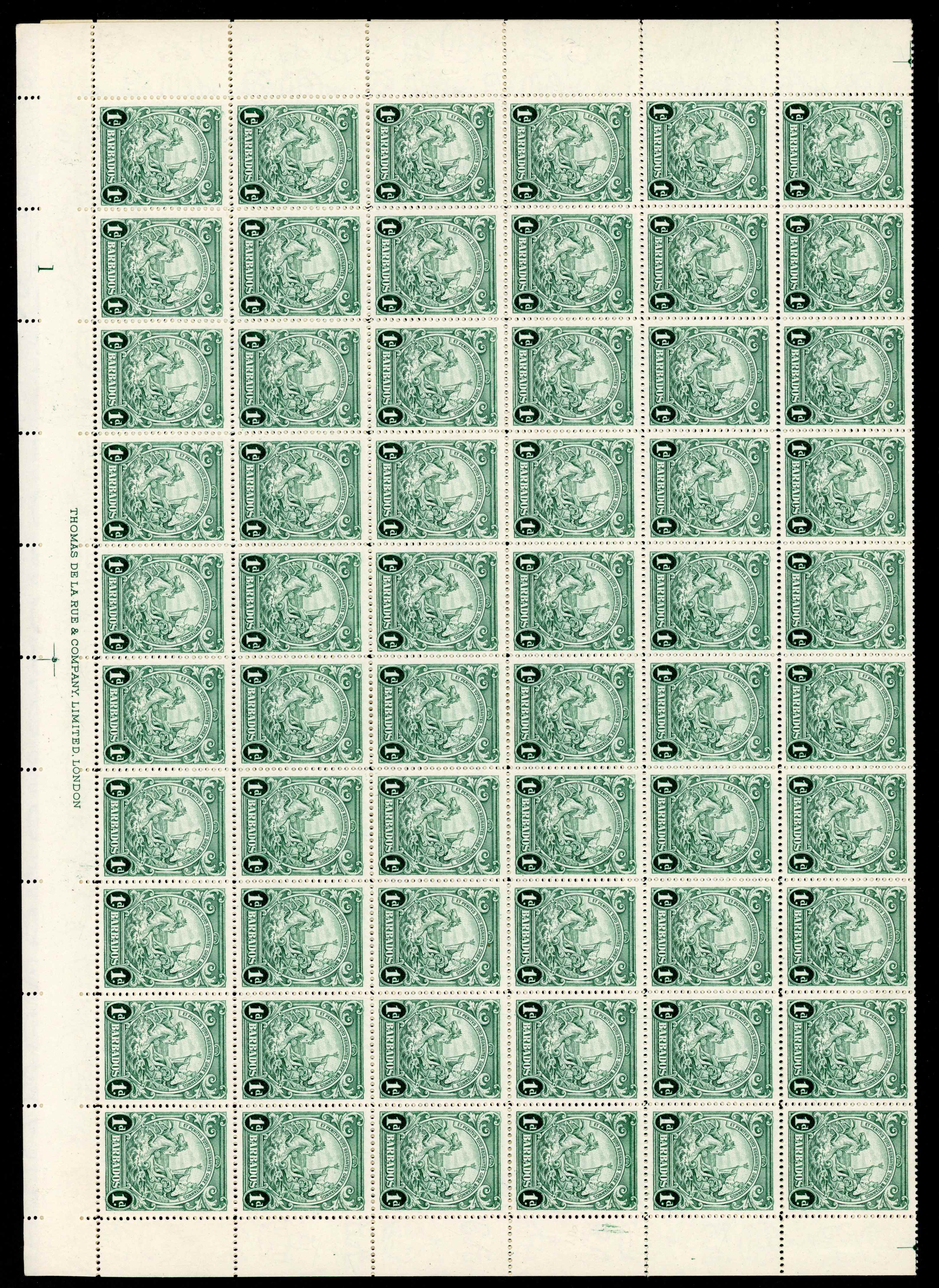 Barbados SG 249ca sheet mint