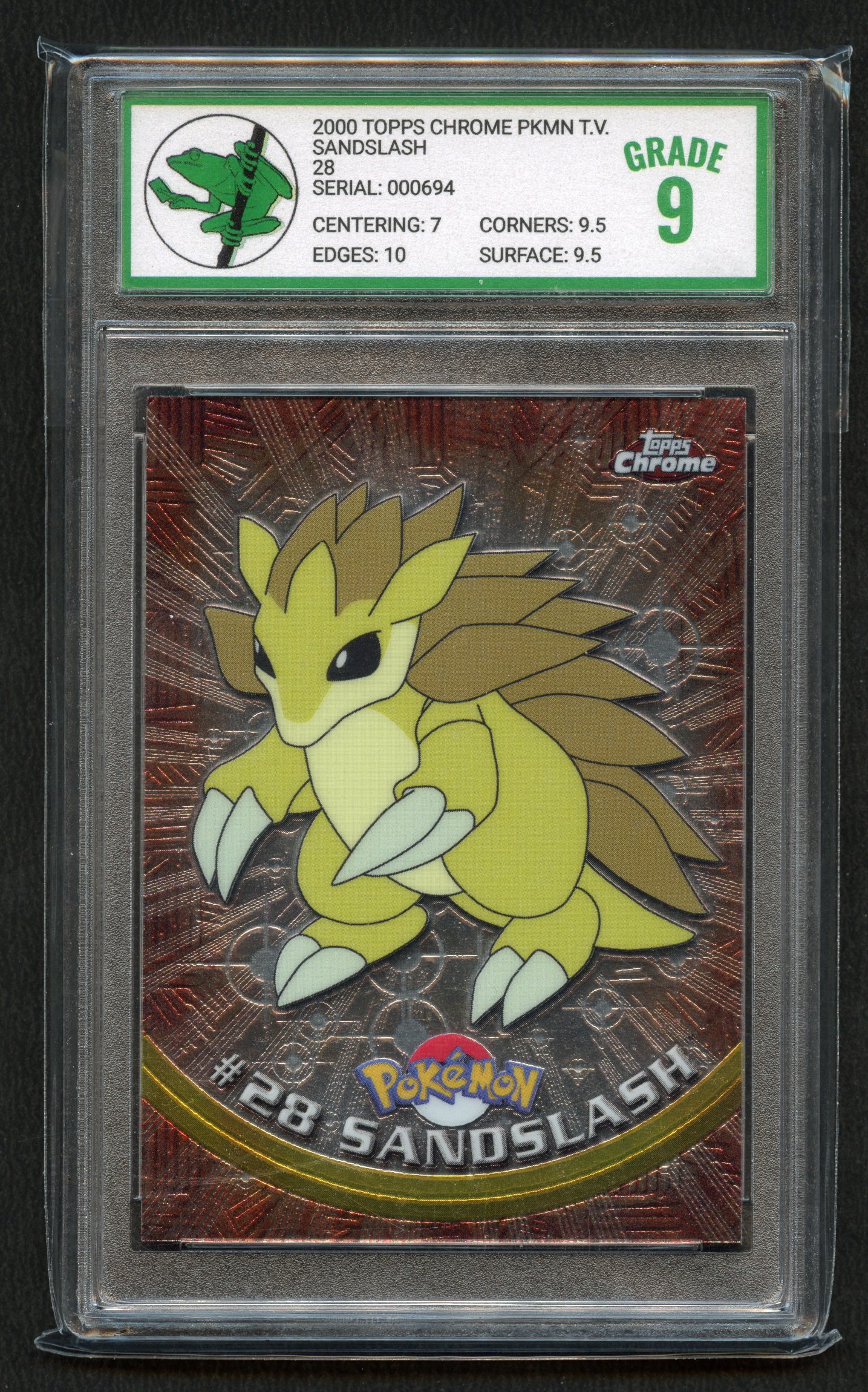 Treefrog 9 Sandslash #28 Topps Chrome 