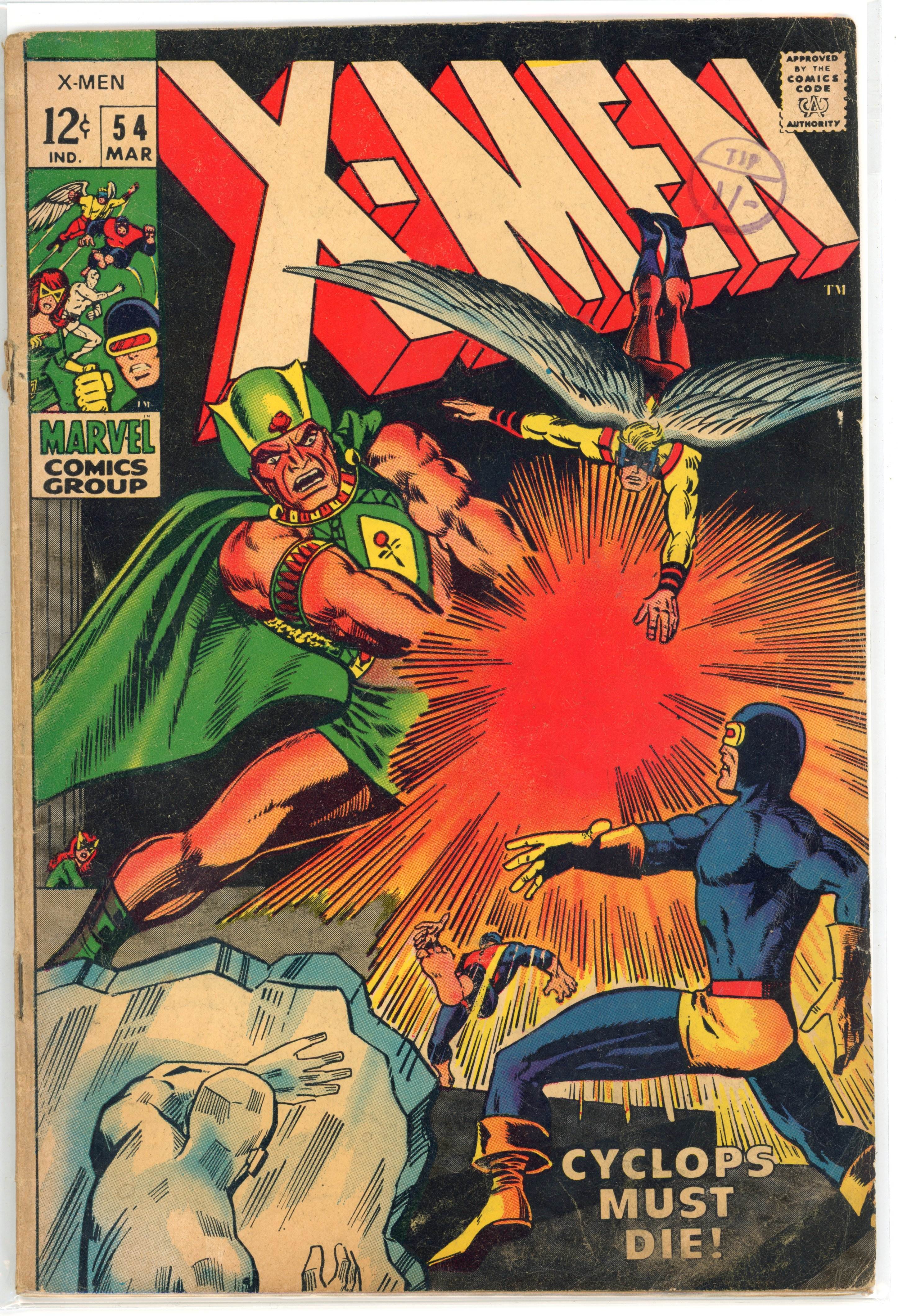 X-Men #54 1st Appearance of Alex Summers (Marvel Comics, 1969)