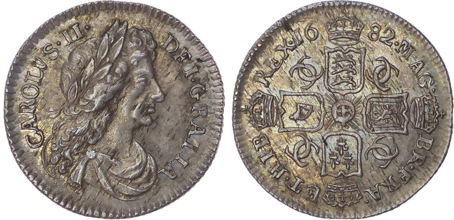 Charles II (1660-1685), AR Sixpence, 1682.