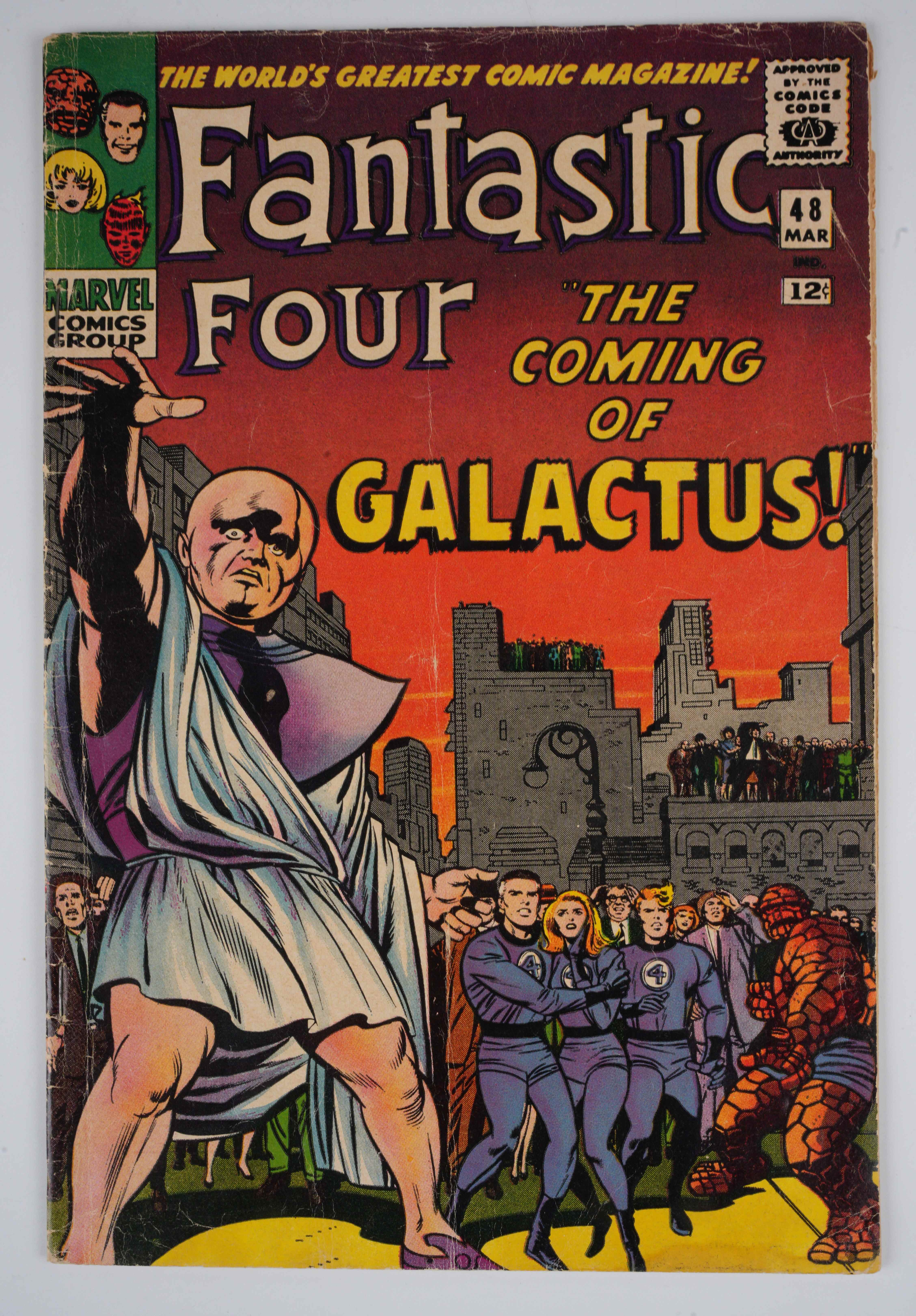 Fantastic Four #48 1st Appearance of Silver Surfer and 1st Galactus Cameo (Marvel Comics, 1966)