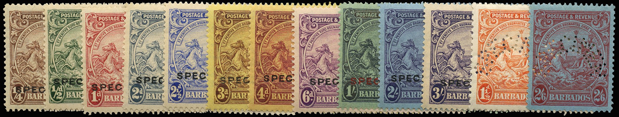 1925-35 set of 13 to 3s, opt or...