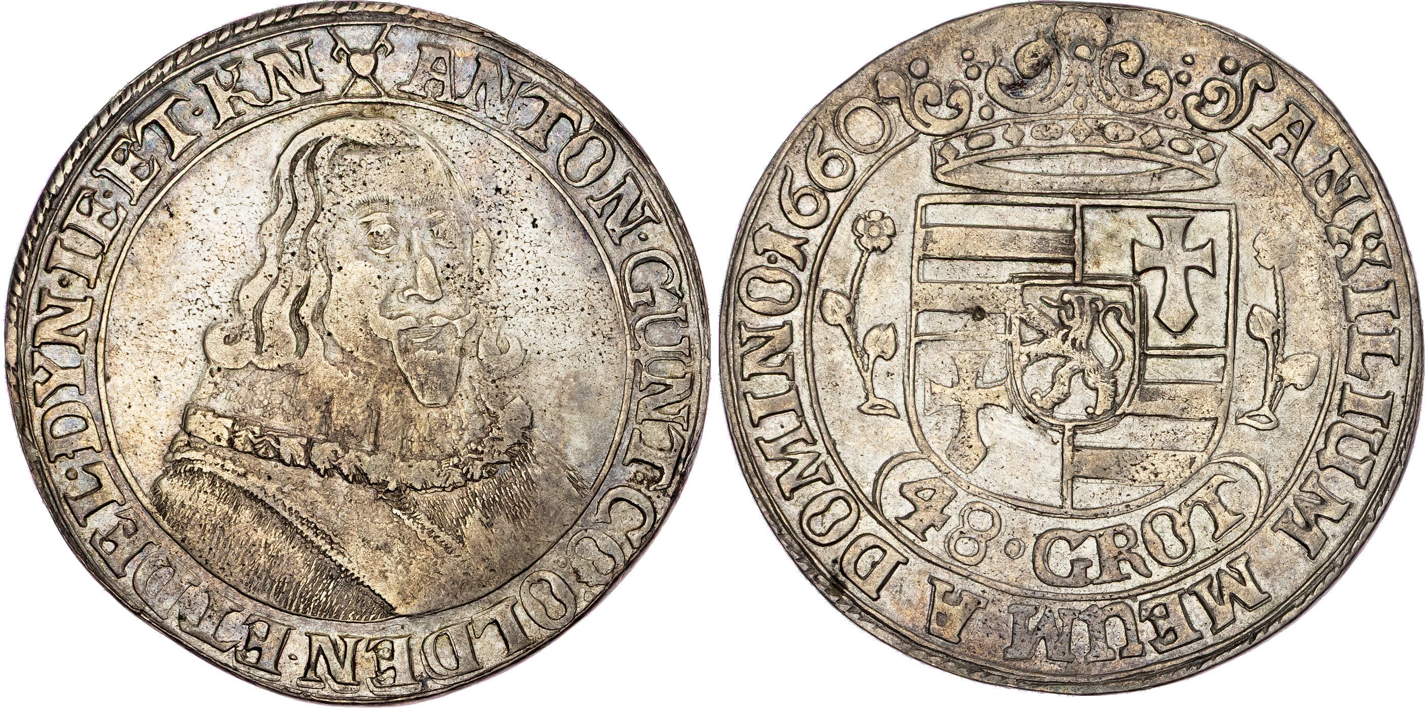 Germany, Oldenburg, Anton Günther (1603-1667), silver 2 Mark