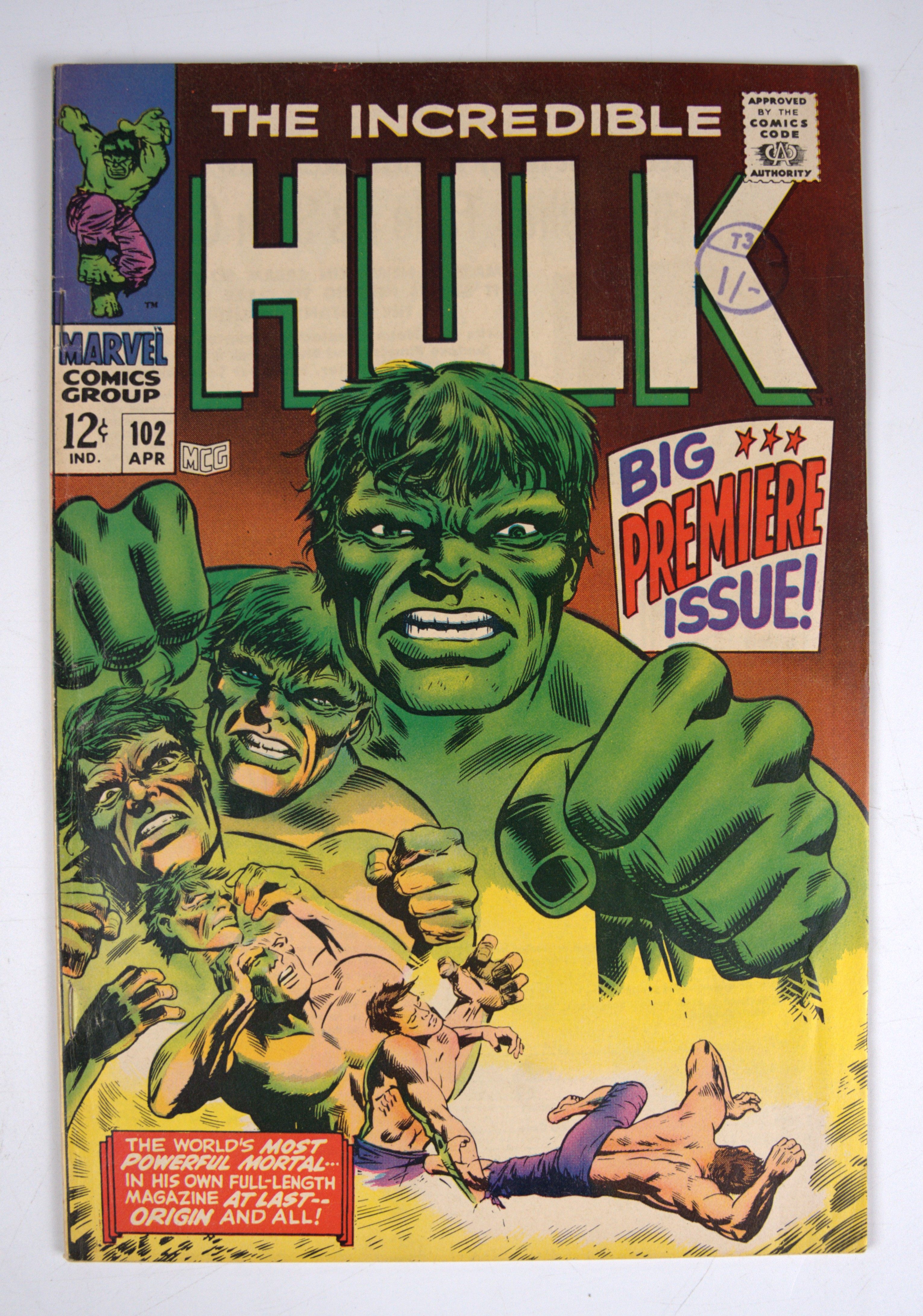 Incredible Hulk #102 Titles Series Starts Again (Marvel Comics, 1968)