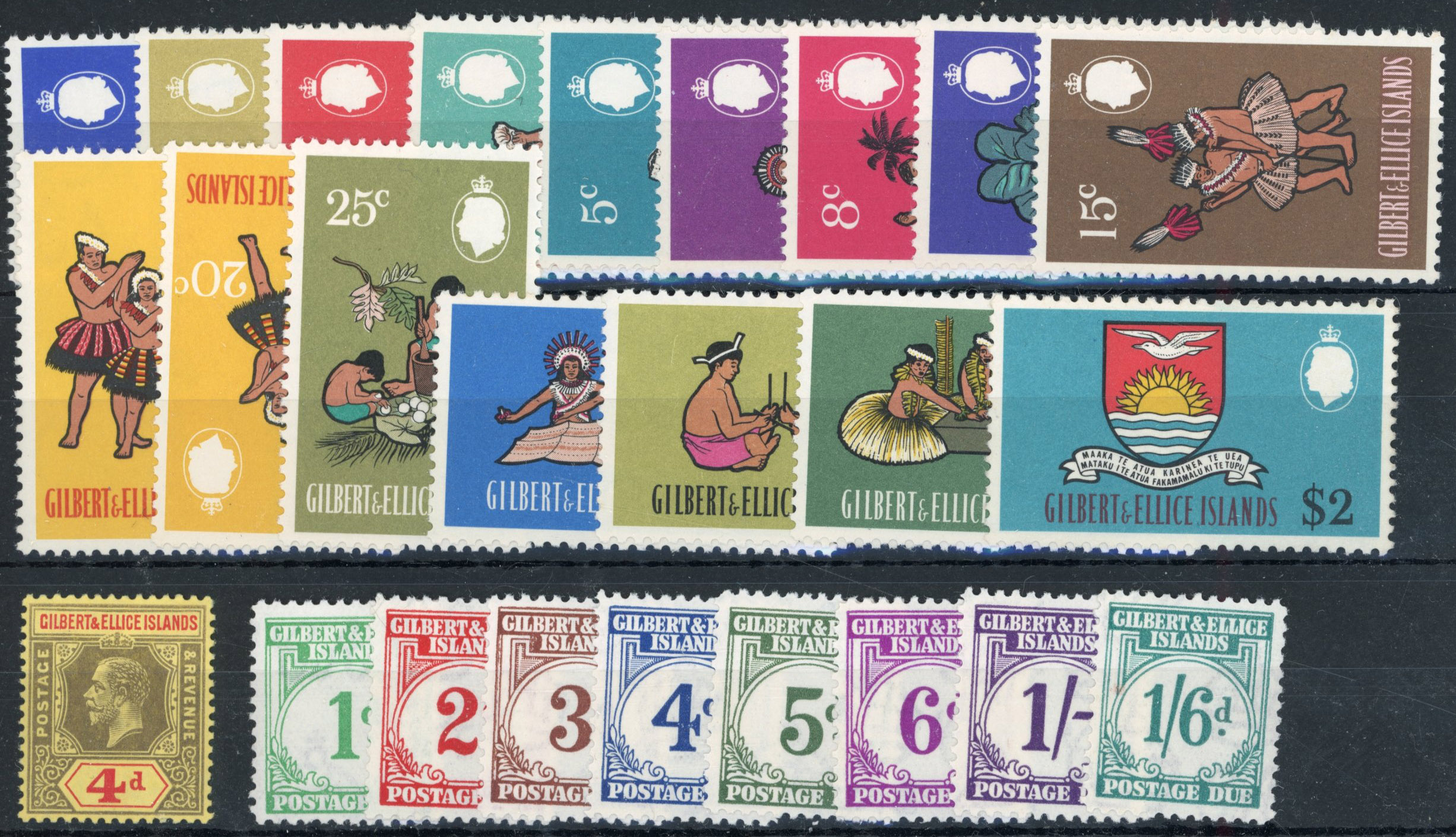 Gilbert & Ellice Islands 1911-68 collection mint