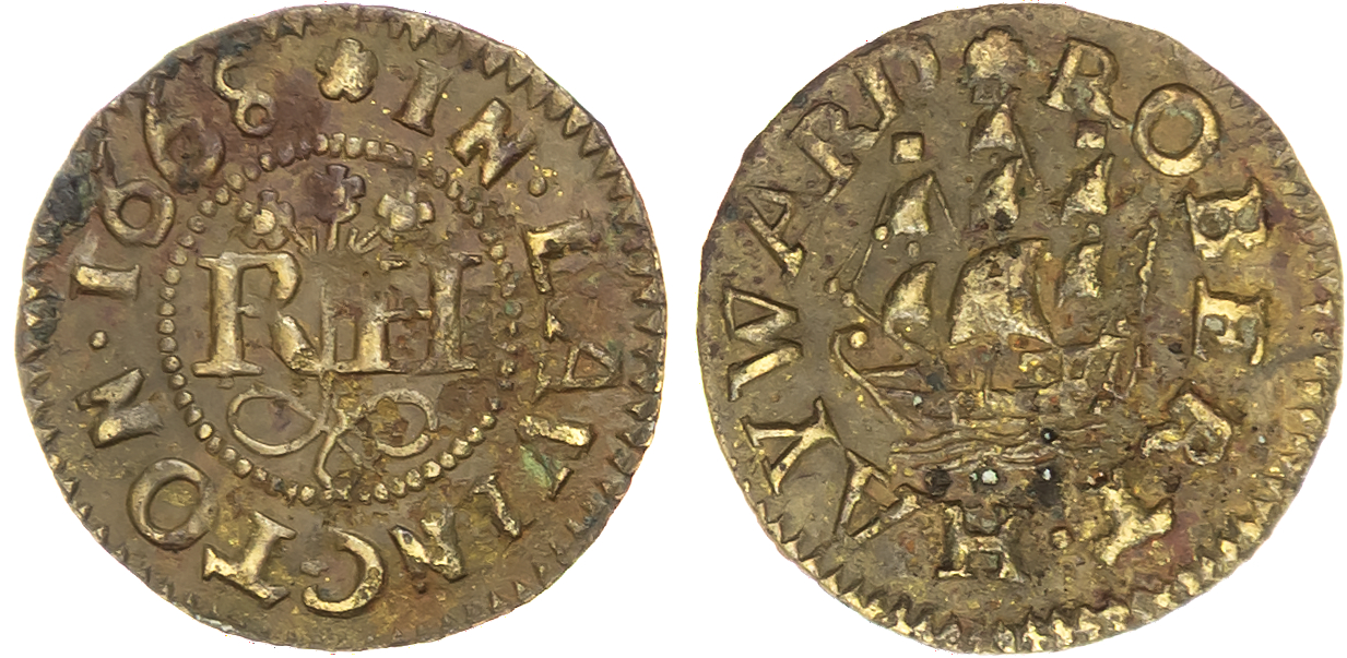 Wilts. Lavington, Robert Hayward Farthing 1668.
