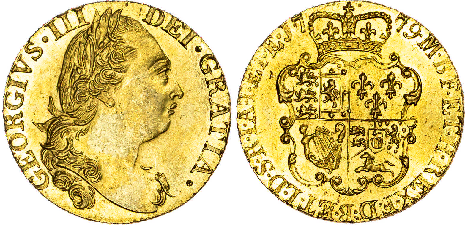 George III (1760-1820), AV Guinea, 1779.