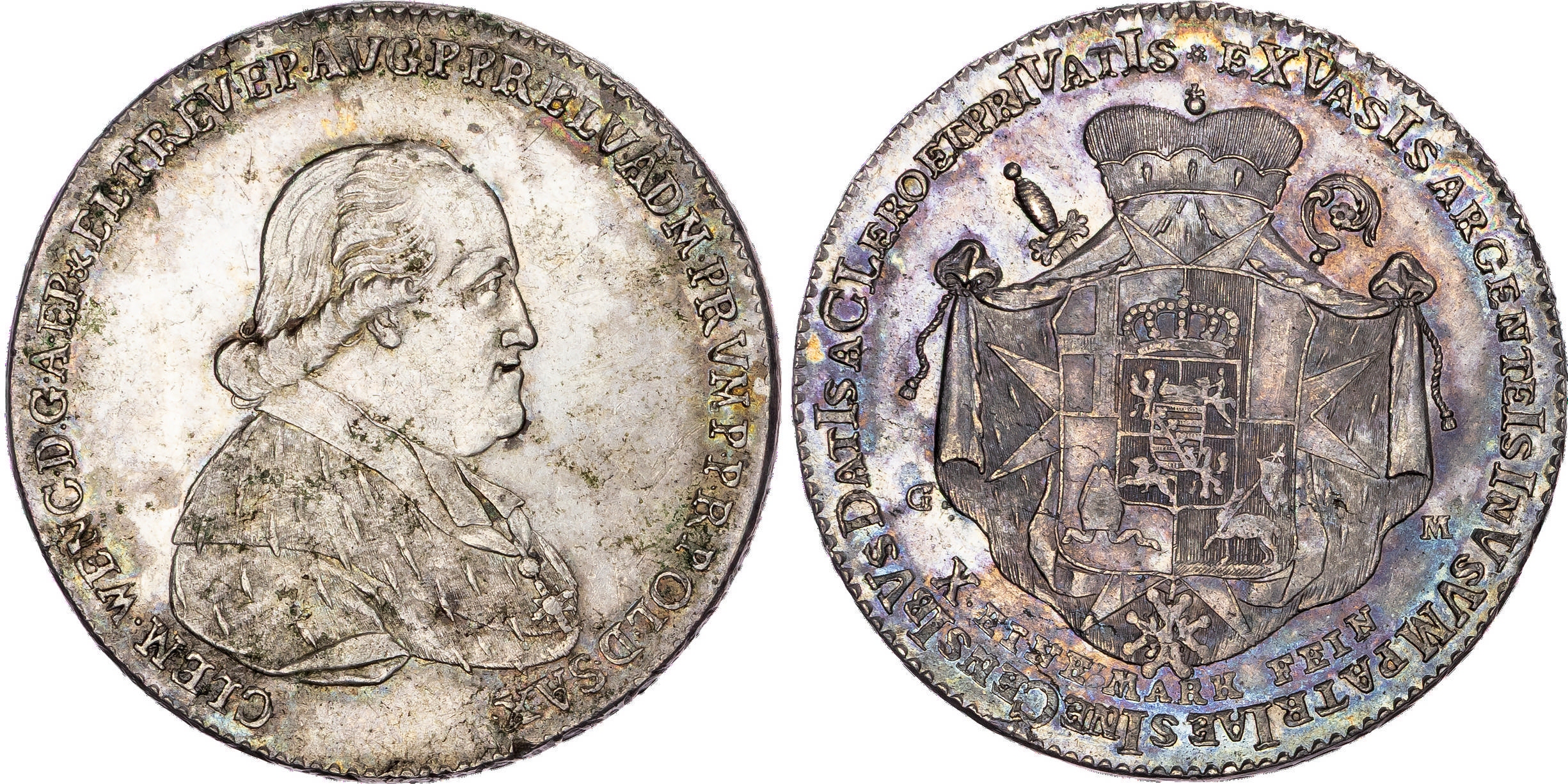 Germany, Trier, Clemens Wenzel von Sachsen (1768-1794), silver Taler