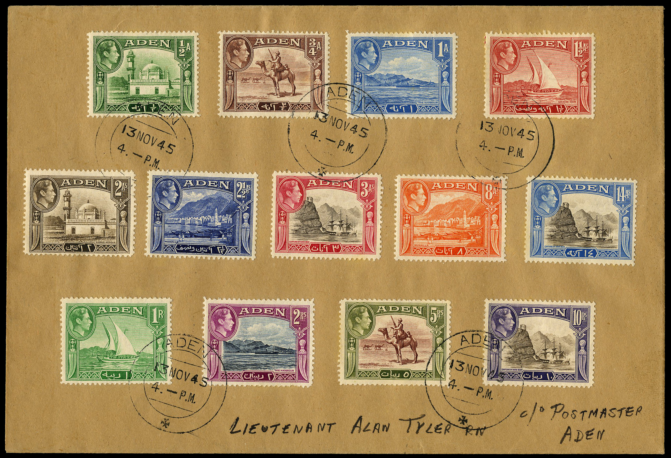 1939-45 set of thirteen (white paper...