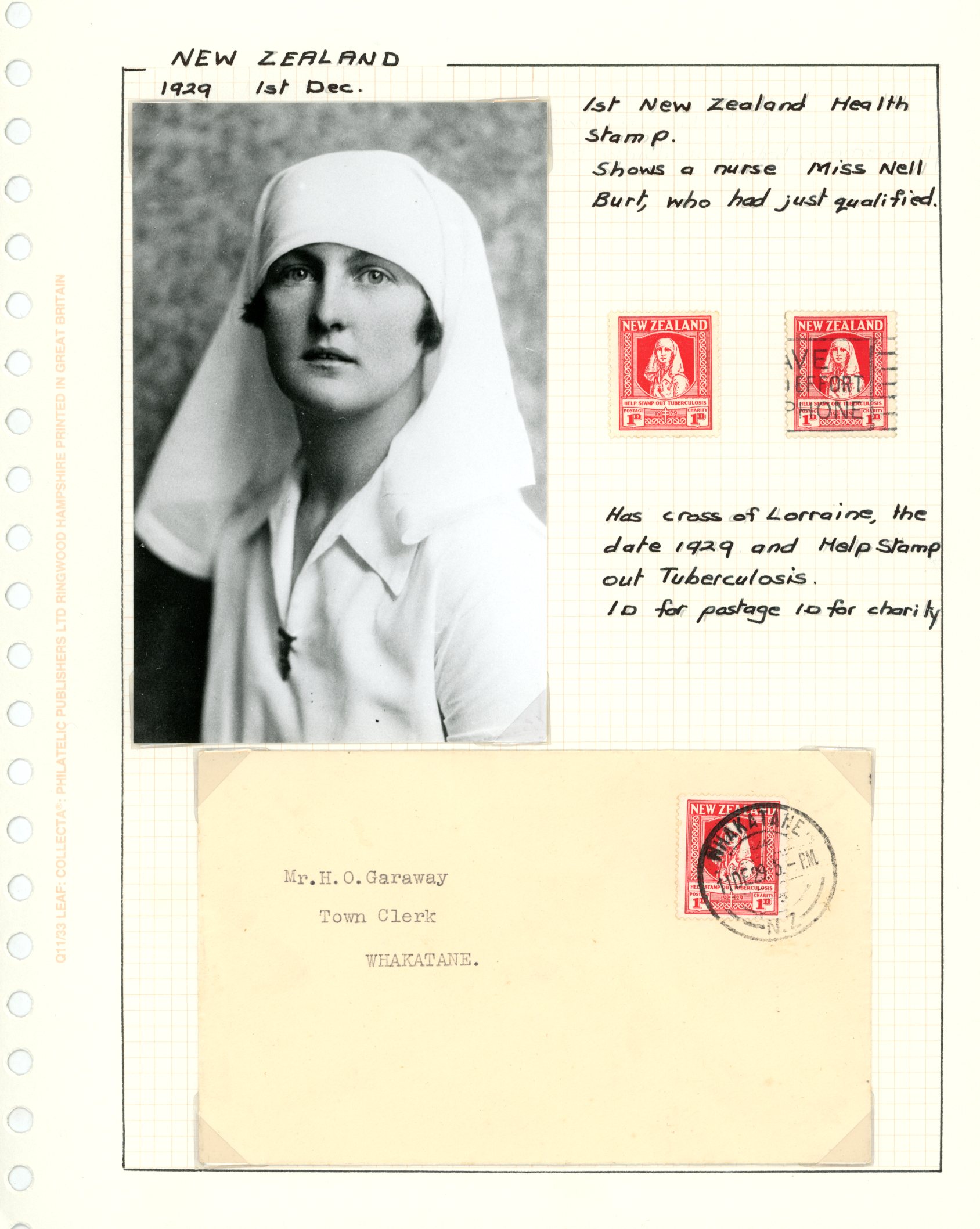 1929 Health 1d + 1d 'Help Stamp out...