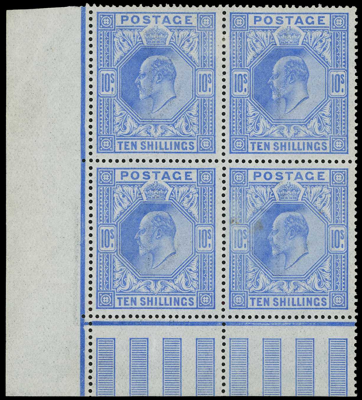 1902 10s ultramarine. Very fine unused...