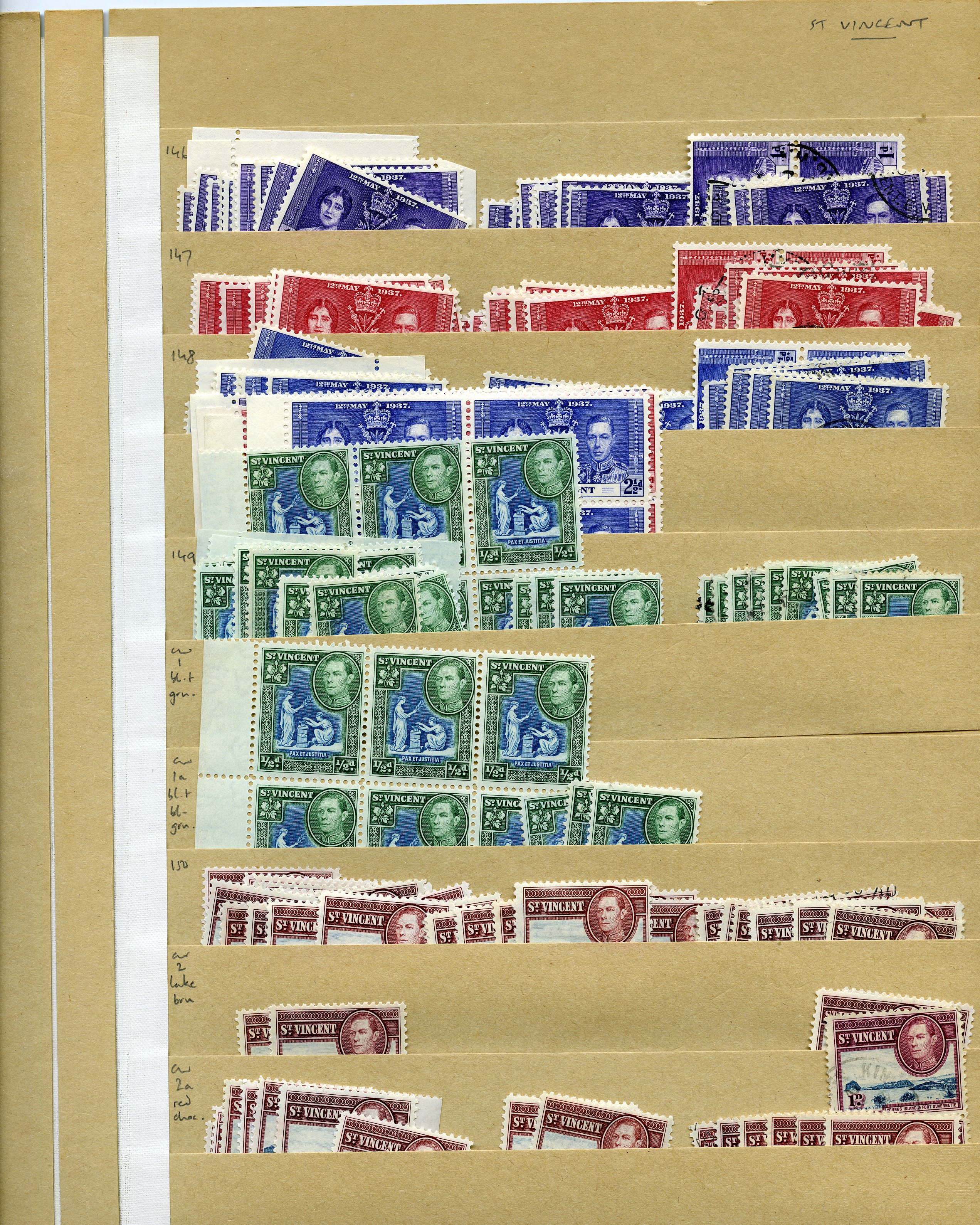 KG VI stock on manila stocksheets, values to...