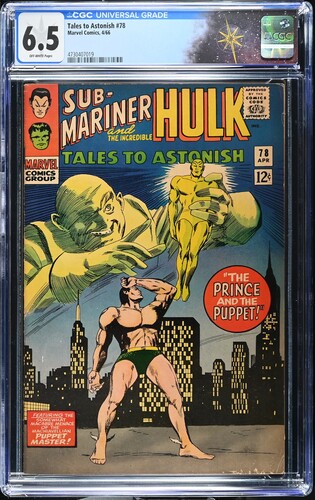Tales to Astonish #78 CGC 6.5 Stan Lee story, Gene Colan & Vince Colletta cover (Marvel Comics, 1966) Off-white pages