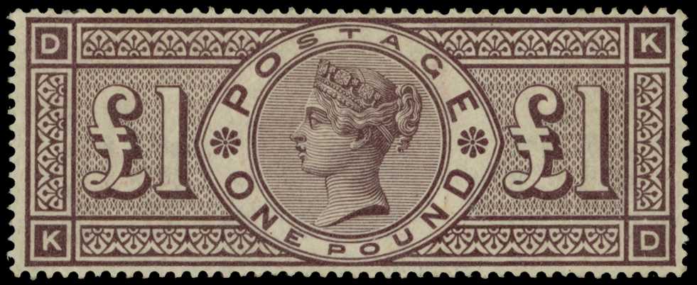 1884 Wmk Three Imperial Crowns £1...