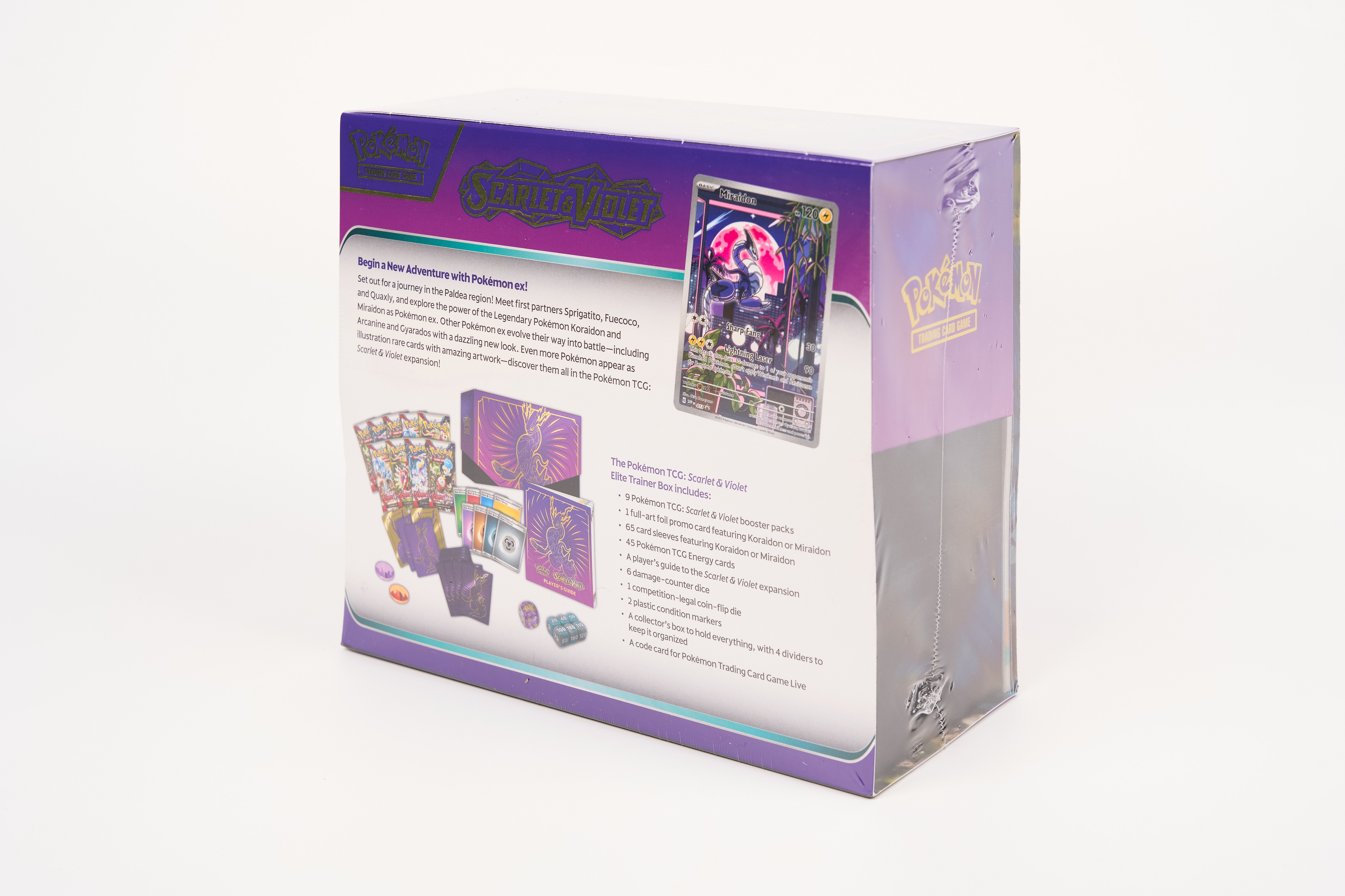 Upcoming auction: Scarlet & Violet Elite Trainer Box - 1x Miraidon -  Sealed/Brand New | 25 July 2025