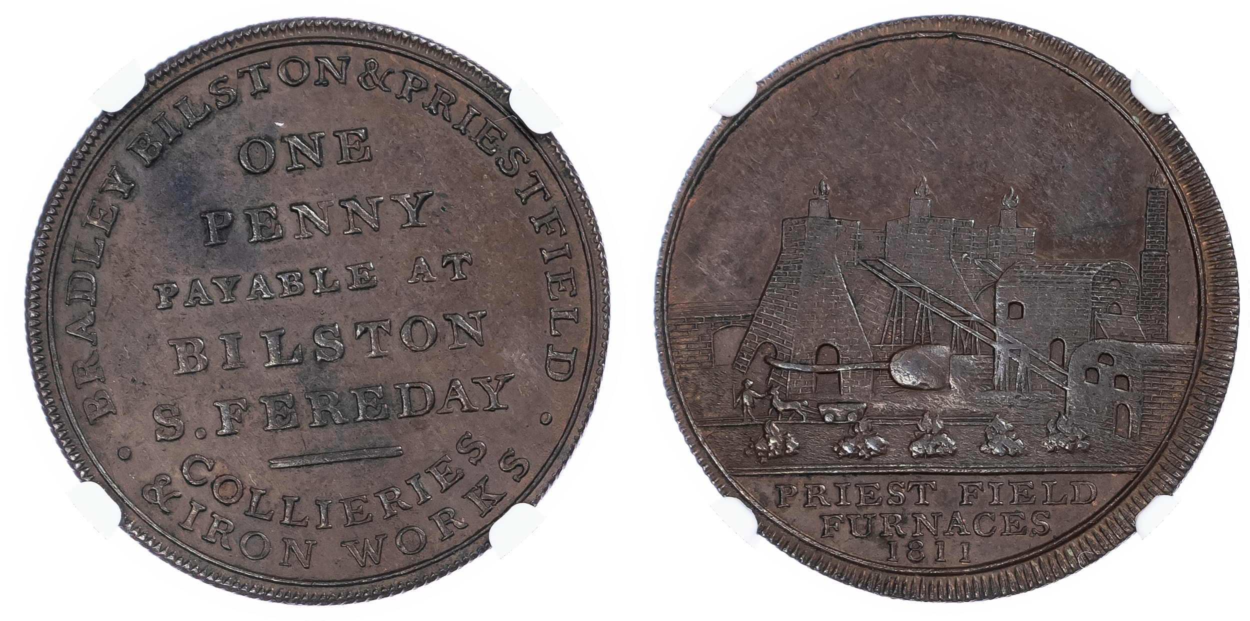 Great Britain. Bilston CU Penny Token. 1811. 