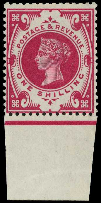 1899 1/- Colour Trial in carmine on...