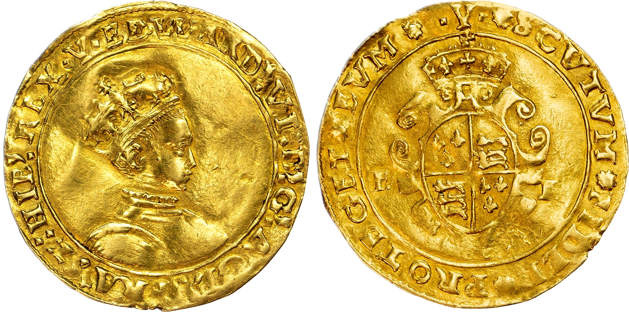 Edward VI (1547‑1553), AV Half‑Sovereign, Second Period
