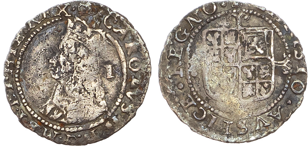Charles II (1660-1685), AR Groat, Halfgroat, and Pennies. [4]