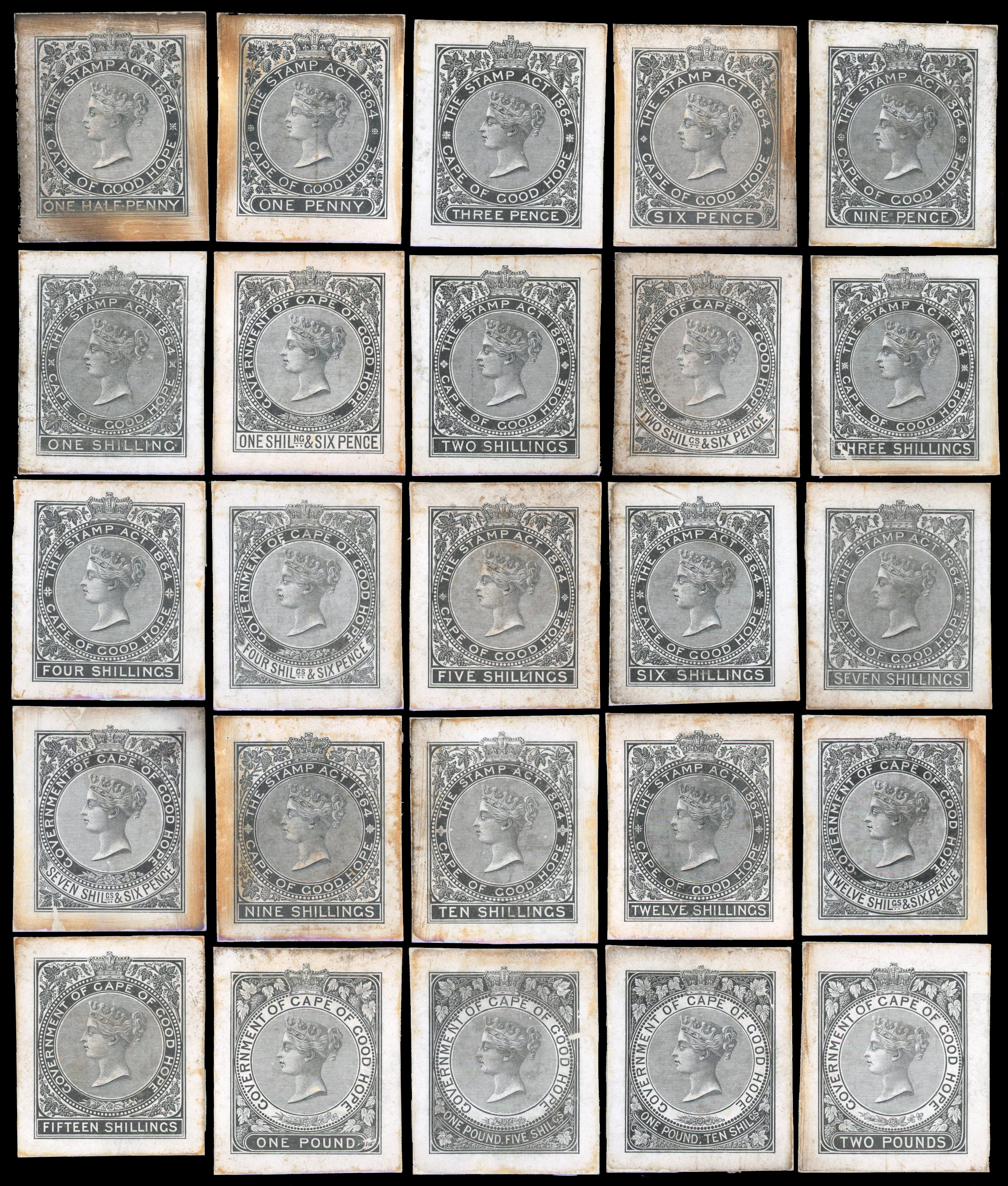 Cape of Good Hope Revenue Die Proofs