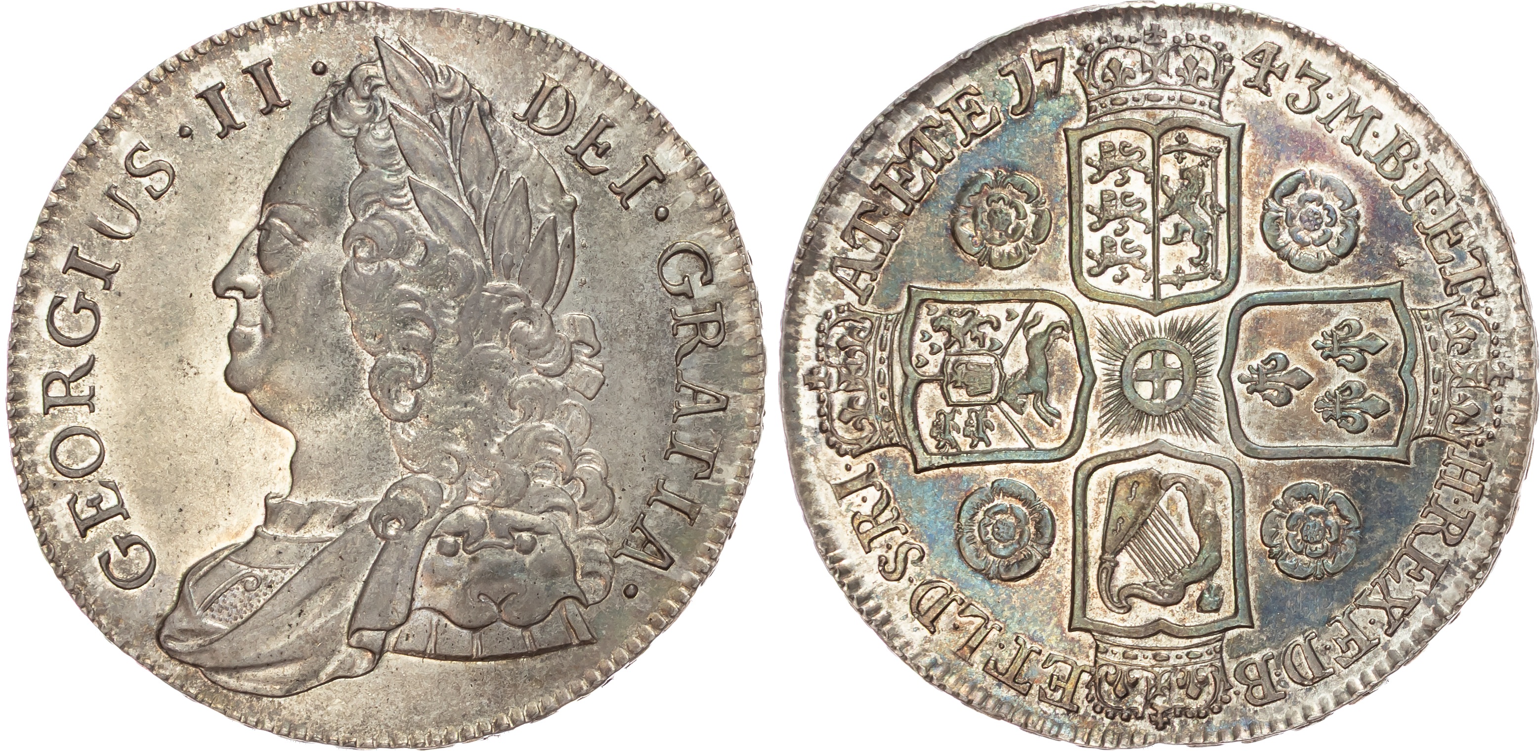 George II (1727-1760), Crown, 1743