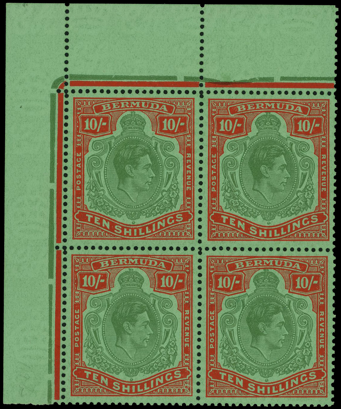 Bermuda SG 119e block mint