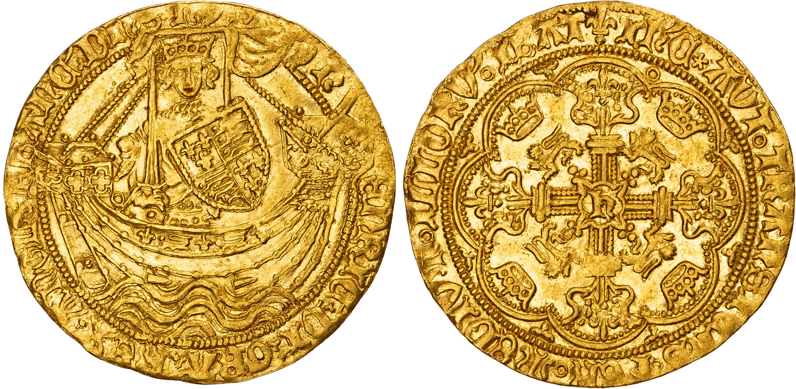 Henry VI (1422-61), annulet issue (1422-c.1430), Noble, London.