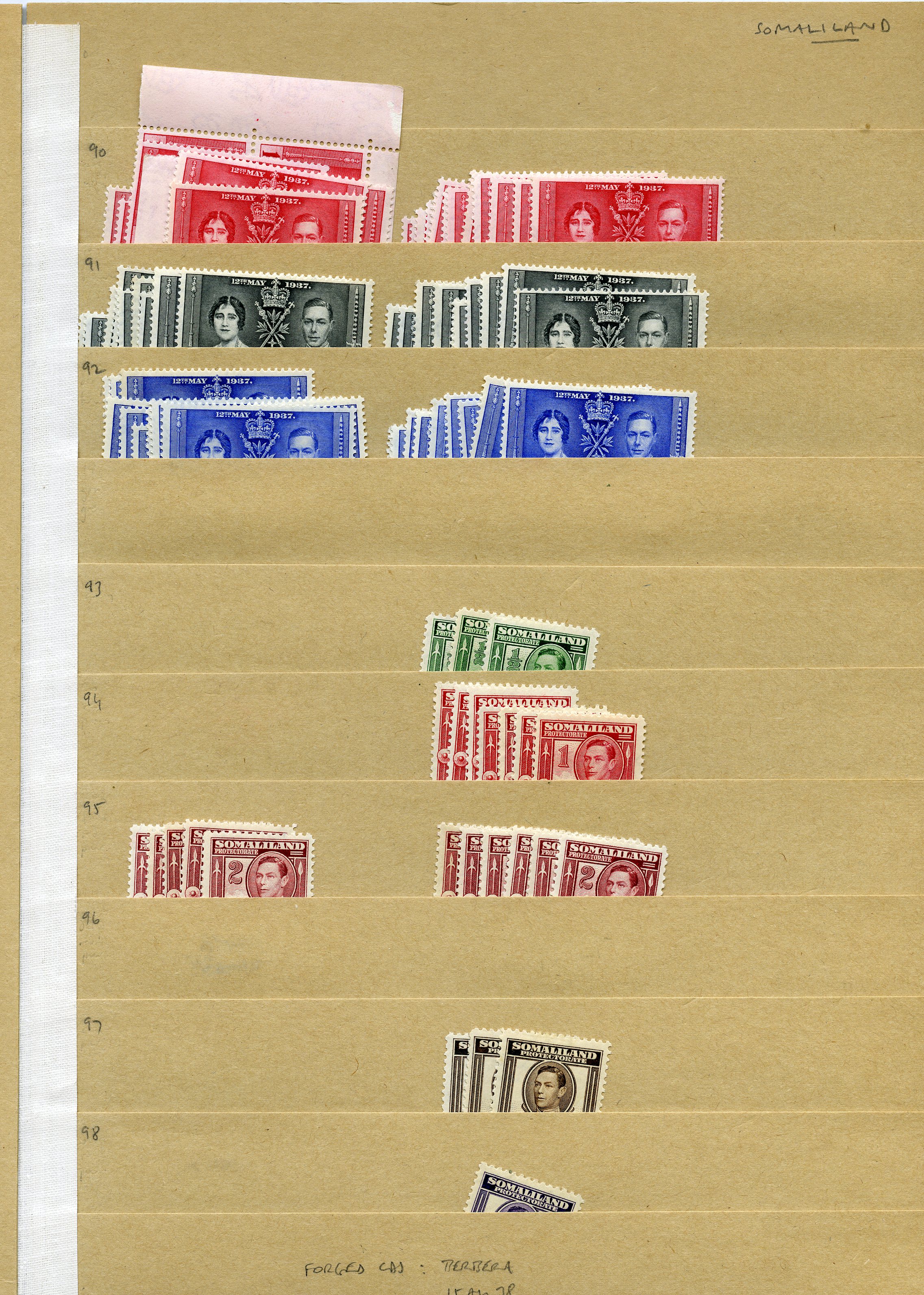 KG VI stock on manila stocksheets,...