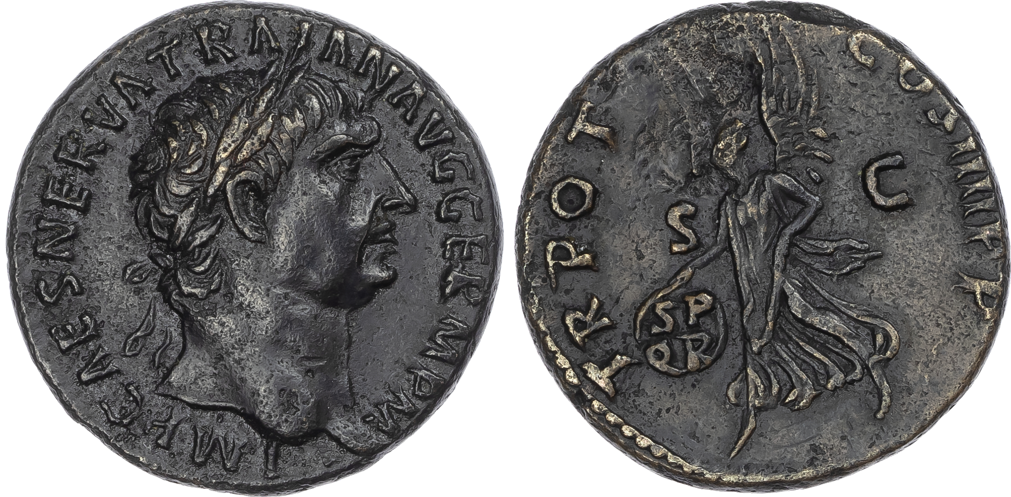 Trajan (AD 98-117) AE As, Rome, AD 101-102, 10.68g.