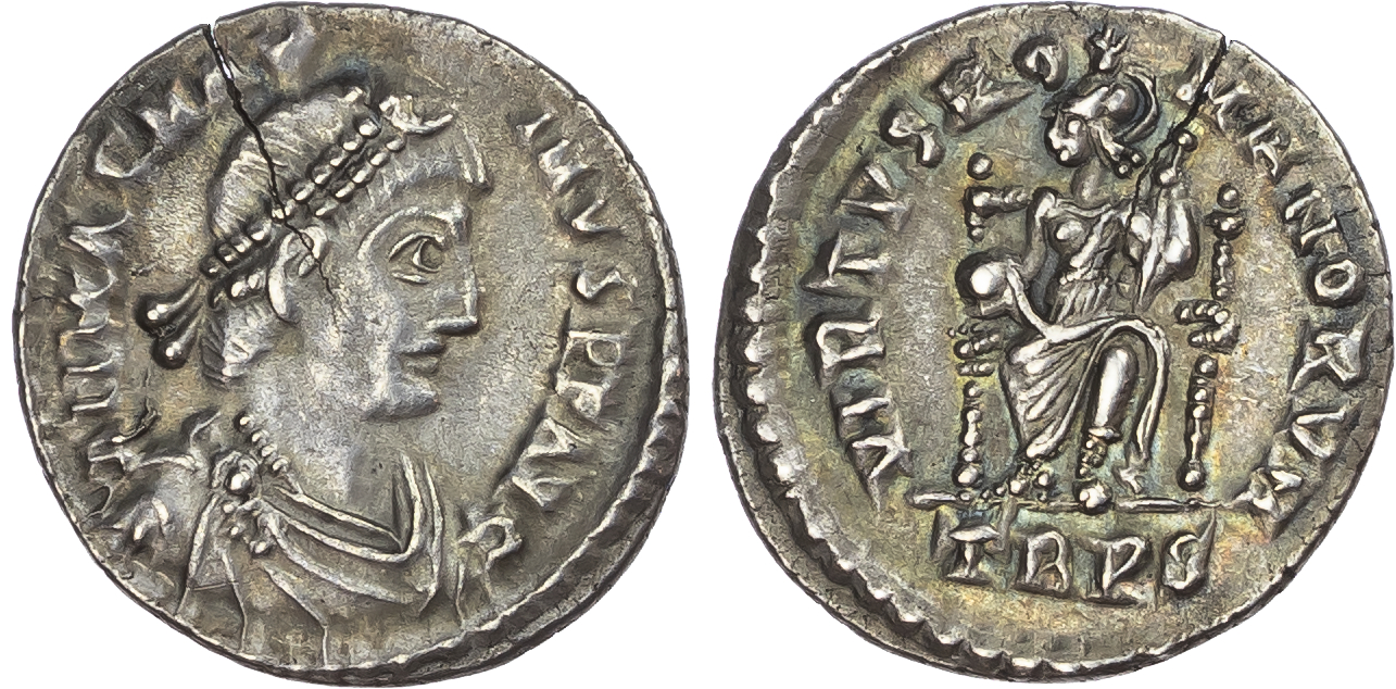 Magnus Maximus (AD 383-388) AR Siliqua, Trier, 2.01g.