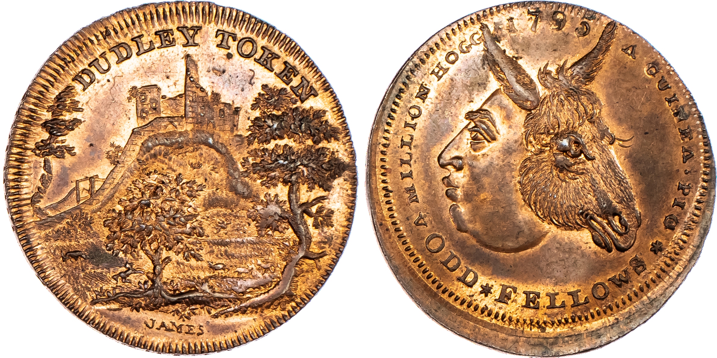 Dudley, Spence’s mule Halfpenny 1790,...